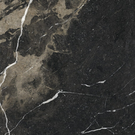 Piastrella in gres porcellanato di grande formato 120x270 cm, nera opaca con venature dorate, rettificata A4H196 Pierre Black #5