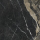 Piastrella in gres porcellanato di grande formato 120x270 cm, nera opaca con venature dorate, rettificata A4H196 Pierre Black #6