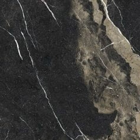 Gres smaltato per pavimenti Pierre Black 120x120 cm, nero lucido con venature dorate, rettificato A4H197 #8