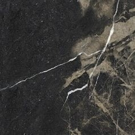 Gres smaltato per pavimenti Pierre Black 120x120 cm, nero lucido con venature dorate, rettificato A4H197 #11