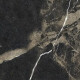 Gres smaltato per pavimenti Pierre Black 120x120 cm, nero lucido con venature dorate, rettificato A4H197 #13