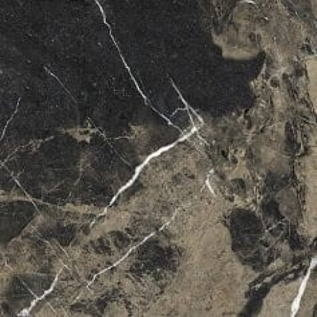 Gres smaltato per pavimenti Pierre Black 120x120 cm, nero lucido con venature dorate, rettificato A4H197 #14
