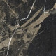 Gres smaltato per pavimenti Pierre Black 120x120 cm, nero lucido con venature dorate, rettificato A4H197 #15