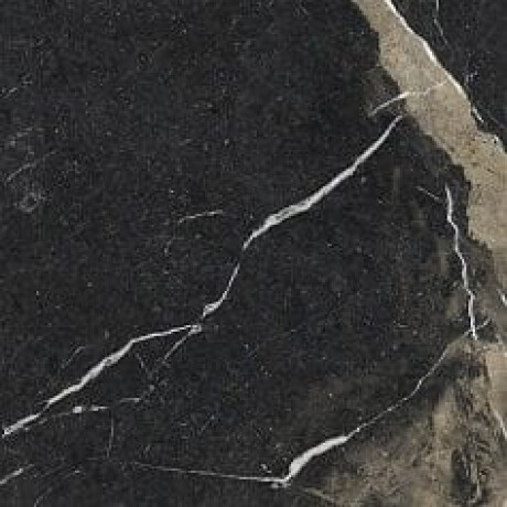 Gres smaltato per pavimenti Pierre Black 120x120 cm, nero lucido con venature dorate, rettificato A4H197 #17