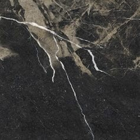 Gres smaltato per pavimenti Pierre Black 120x120 cm, nero lucido con venature dorate, rettificato A4H197 #18