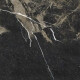 Gres smaltato per pavimenti Pierre Black 120x120 cm, nero lucido con venature dorate, rettificato A4H197 #18