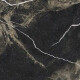 Gres smaltato per pavimenti Pierre Black 120x120 cm, nero lucido con venature dorate, rettificato A4H197 #19