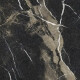 Gres smaltato per pavimenti Pierre Black 120x120 cm, nero lucido con venature dorate, rettificato A4H197 #20