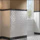 Piastrella ceramica smussata per parete 10x20, bianca lucida, smussata A4H22 Blanco Brillo #1