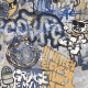 Gres smaltato per pavimenti 120x280 cm, grigio opaco, rettificato A4H248 City Graffiti Grey #1