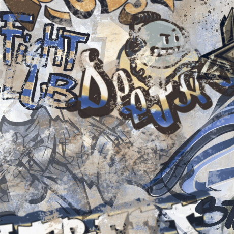 Gres smaltato per pavimenti 120x280 cm, grigio opaco, rettificato A4H248 City Graffiti Grey #5