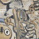 Gres smaltato per pavimenti, grande formato 120x280 cm, beige opaco, rettificato A4H255 City Graffiti Beige #7