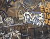 Gres smaltato per pavimenti, grande formato 120x280 cm, opaco, rettificato A4H262 City Graffiti Multicolor