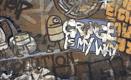Gres smaltato per pavimenti, grande formato 120x280 cm, opaco, rettificato A4H262 City Graffiti Multicolor
