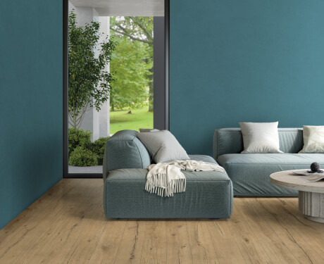 Piastrella in gres porcellanato di grande formato 120x280 cm, blu opaco, rettificata, A4H347 Mood Hope