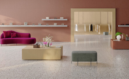 Gres smaltato per pavimenti 60x120 cm, rosso opaco, rettificato A4H369 Mood Verve