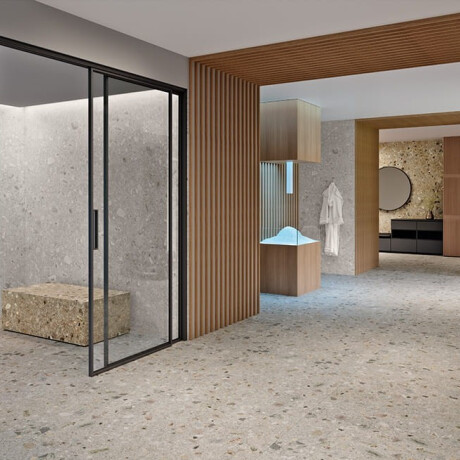 Gres smaltato per pavimenti 120x280 cm, beige, effetto terrazzo, opaco, rettificato, A4H406 Ceppo Di Gre Warm #1
