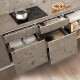 Gres smaltato per pavimenti 60x120 cm grigio chiaro opaco rettificato A4H418 Lastrico Ceppo Di Gre Multi #16