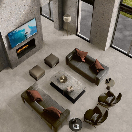 Gres smaltato per pavimenti 60x120 cm grigio chiaro opaco rettificato A4H418 Lastrico Ceppo Di Gre Multi #17