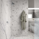 Gres smaltato per pavimenti 120x280 cm, opaco, con venature grigie, rettificato A4H452 Statuario Superiore #1