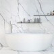 Gres smaltato per pavimenti 120x280 cm, opaco, con venature grigie, rettificato A4H452 Statuario Superiore #3