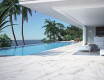 Gres di grande formato 120x280, marmo bianco con venature grigie, lucido A4H462 Calacatta