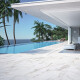 Gres di grande formato 120x280, marmo bianco con venature grigie, lucido A4H462 Calacatta #1