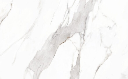 Piastrella in gres porcellanato di grande formato 120x270 cm con venature grigie, opaca, rettificata A4H463 Calacatta