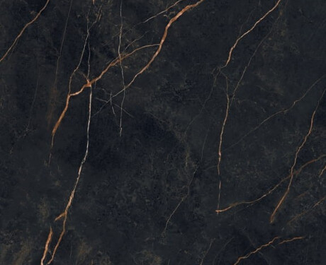 Gres Bookmatch 120x280, marmo nero con venature dorate, lucido A4H473 Sant Loreno