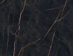 Piastrelle in gres porcellanato per pavimenti 120x120, effetto marmo con venature dorate, opache, A4H476 Sant Loreno