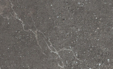 Gres porcellanato effetto pietra con venature per pavimenti 100x100 opaco, grigio scuro A4H507 Volterra Stone
