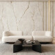 Gres di grande formato 120x280, effetto marmo con venature dai toni caldi, opaco, A4H632 Dubai Gold #8