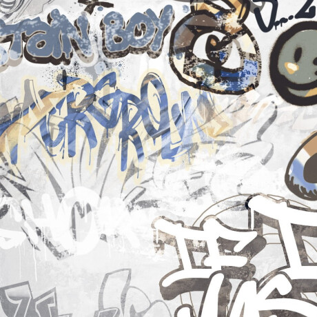 Gres smaltato per pavimenti 120x280 cm grigio opaco rettificato A4H640 City Graffiti White #3