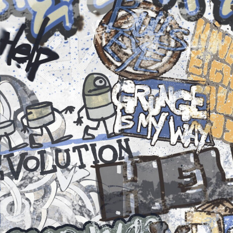 Gres smaltato per pavimenti 120x280 cm grigio opaco rettificato A4H640 City Graffiti White #4