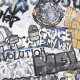 Gres smaltato per pavimenti 120x280 cm grigio opaco rettificato A4H640 City Graffiti White #4