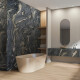 Gres di grande formato 120x280, marmo blu con venature chiare, opaco A4H678 Esplosione #3