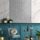 Gres di grande formato 120x280, marmo bianco con venature nere, opaco A4H680 Markina White #6