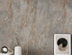 Piastrelle in gres porcellanato per pavimenti 120x120, effetto marmo grigio con venature dorate, lucido A4H723 Sarankolin