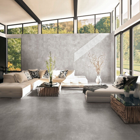 Gres di grande formato 120x280, grigio cemento opaco A4H763 Louft Ash #4