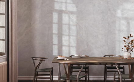Gres di grande formato 120x280, effetto marmo venato, lucido, A4H800 Omani Pearl