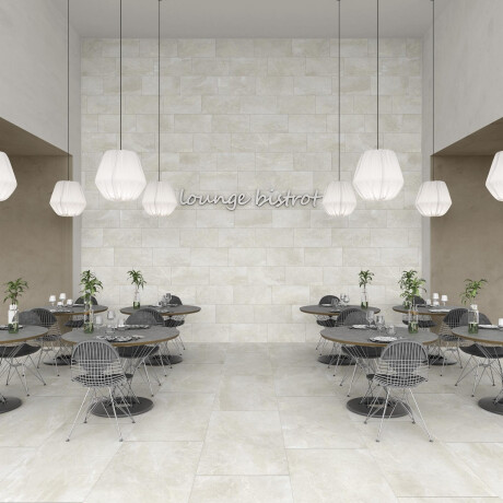 Gres smaltato per pavimenti 60x120 cm, grigio chiaro opaco, rettificato, A4H83 Iroc White #3