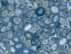 Gres di grande formato 120x280, agata blu lucida A4H832 Aghatina Azul