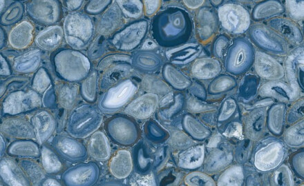 Gres di grande formato 120x280, agata blu lucida A4H832 Aghatina Azul