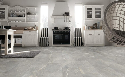Gres smaltato per pavimenti 60x120 cm grigio opaco rettificato A4H84 Iroc Greige