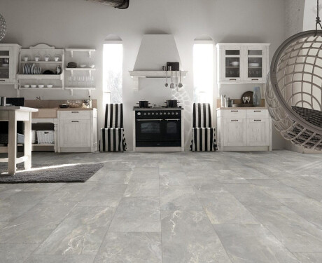 Gres smaltato per pavimenti 60x120 cm grigio opaco rettificato A4H84 Iroc Greige