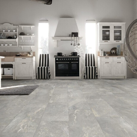 Gres smaltato per pavimenti 60x120 cm grigio opaco rettificato A4H84 Iroc Greige #1