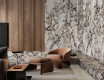 Gres di grande formato 120x280, effetto marmo con venature viola, lucido A4H840 Calakatta Wiola