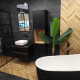 Gres smaltato per pavimenti 60x120 cm, nero opaco, rettificato A4H85 Iroc Black #2