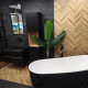 Gres smaltato per pavimenti 60x120 cm, nero opaco, rettificato A4H85 Iroc Black #4