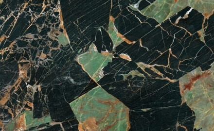 Gres Bookmatch 120x280, marmo smeraldo con venature lucide A4H850 Esmerald Parigi